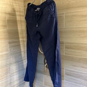 Tommy Bahama linen size small pants navy blue